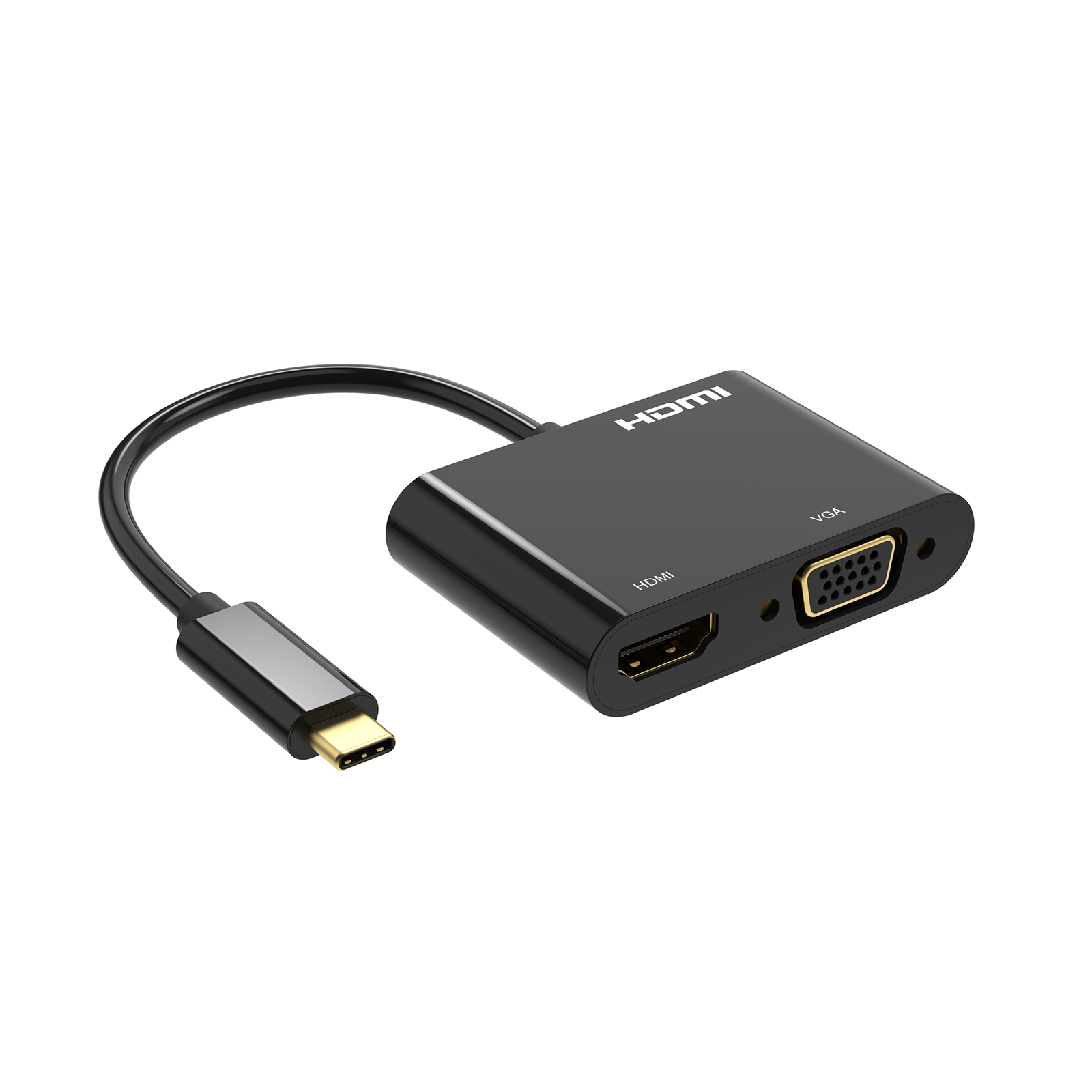 USBC™ to HDMI™ 4K30Hz+VGA (single HDMI port up to 4K30Hz, dual HDMI